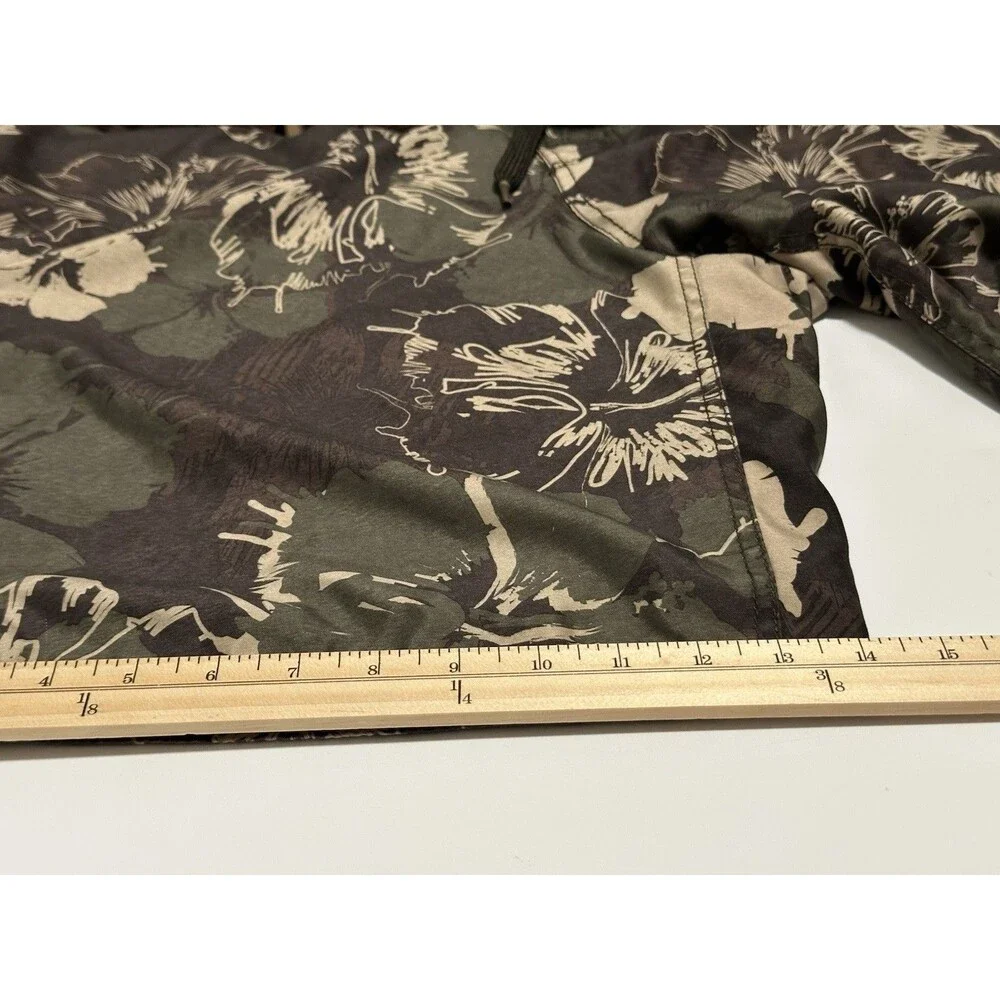 Ocean Pacific Board Shorts Mens 2XL Brown Floral Mesh Lined Surf Swim Trunks
